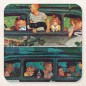 Coming and Going by Norman Rockwell Rechteckiger Pappuntersetzer (Vorderseite)