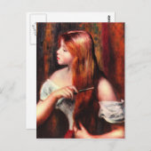 Coming Girl von Pierre Renoir Postkarte (Vorne/Hinten)