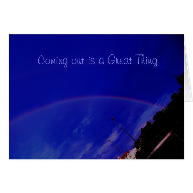 Coming Out Card (Vorderseite (Horizontal))