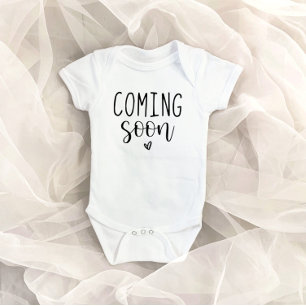 Coming Soon Pregnancy Announcement Baby Bodysuit Strampler