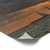 Coming Storm at Sunset in Key West, Florida Poster (Ecke)