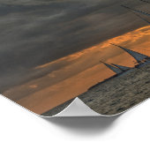 Coming Storm at Sunset in Key West, Florida Poster (Ecke)