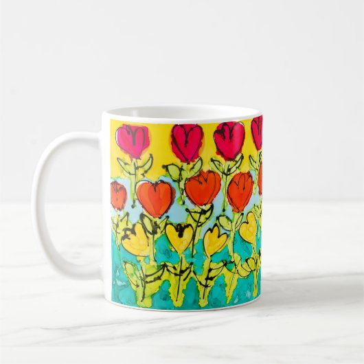 Coming Up Tulips Lovitude Tasse (Links)