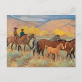 Coming Zuhause, 1942 von Maynard Dixon Postkarte (Vorderseite)