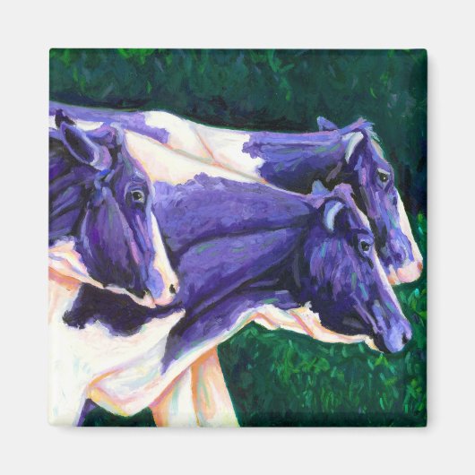 Coming Zuhause - Holstein Cows Magnet (Vorne)