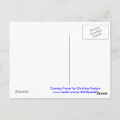 'Coming Zuhause' Postkarte (Rückseite)