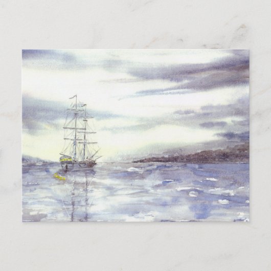 'Coming Zuhause' Postkarte (Vorderseite)