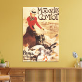 Comiot Motocycle Woman and Gänse Promo Poster Leinwanddruck (Insitu (Wohnzimmer))