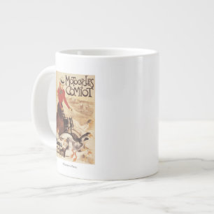Comiot Motocycles Frau und Gänse Werbeplakat Jumbo-Tasse