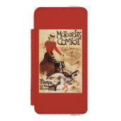 Comiot Motocycles Frau und Gänsepromo-Plakat Incipio iPhone Geldbeutel-Hülle (Folio Vorderseite)