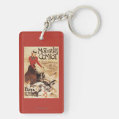 Comiot Motocycles Frau und Gänsepromo-Plakat Schlüsselanhänger (Rückseite)