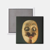 Comische Maske, Noh Theater Magnet (Vorderseite/Rückseite)