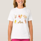 Comische Tiere T-Shirt (Vorderseite)