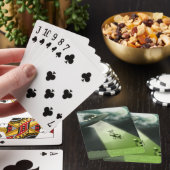 Comische UFO-Kuh-Entführung Spielkarten (In Situ)