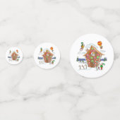 Comische Weihnachtsszene Santa Elves und Rudolph Konfetti (Vorderseiten)