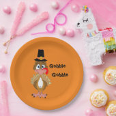 Comischer Erntedank Türkei Pappteller (Party)