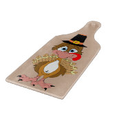 Comischer Erntedank Türkei Schneidebrett (Ecke)