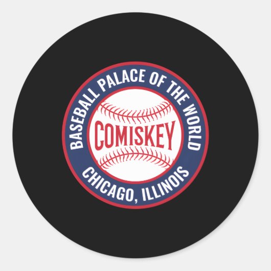 Comiskey Park Chicago Runder Aufkleber (Vorderseite)