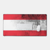 Comite Gaming Desk Mat - Österreichische Flagge Schreibtischunterlage (Tastatur & Maus)