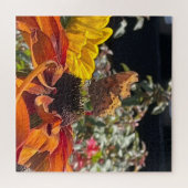 Comma Butterfly auf einer Rudbeckia-Blume Puzzle (Horizontal)