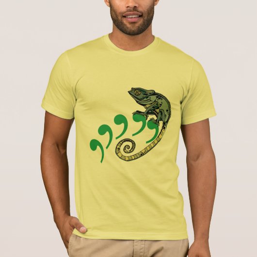 Comma Chameleon Lemon Bella Leinwand T-Shirt (Vorderseite)