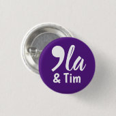 Comma Kamala und Tim 2024 Button (Vorne & Hinten)