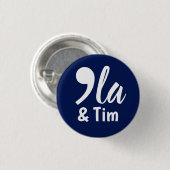 Comma Kamala und Tim 2024 Button (Vorne & Hinten)