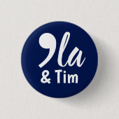 Comma Kamala und Tim 2024 Button (Vorderseite)