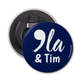 Comma Kamala und Tim 2024 Flaschenöffner (Vorderseite)