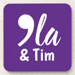 Comma Kamala und Tim 2024 Getränkeuntersetzer