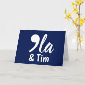 Comma Kamala und Tim 2024 Karte (Gelbe Blume)