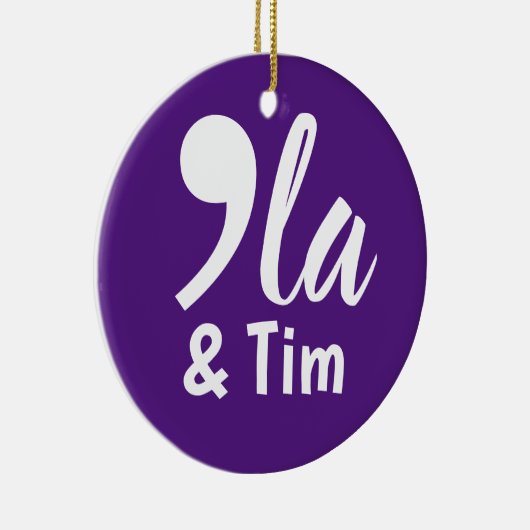 Comma Kamala und Tim 2024 Keramik Ornament (Rechts)