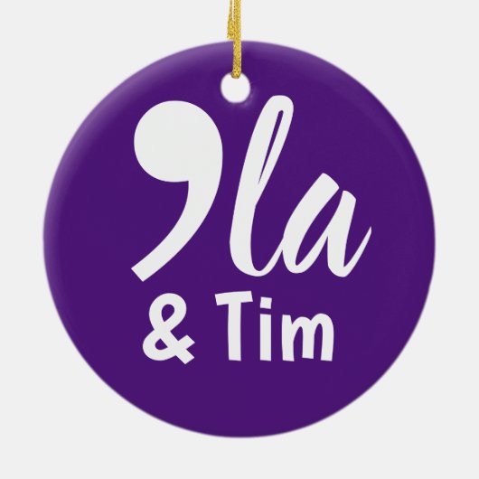 Comma Kamala und Tim 2024 Keramik Ornament (Hinten)