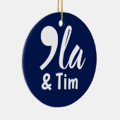 Comma Kamala und Tim 2024 Keramik Ornament (Rechts)