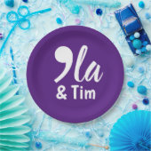 Comma Kamala und Tim 2024 Pappteller (Party)