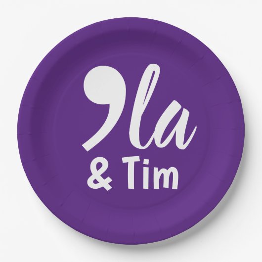 Comma Kamala und Tim 2024 Pappteller (Vorderseite)