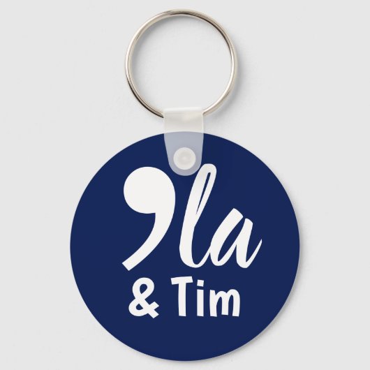 Comma Kamala und Tim 2024 Schlüsselanhänger (Vorderseite)