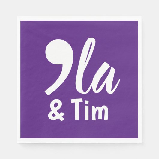 Comma Kamala und Tim 2024 Serviette (Vorderseite)