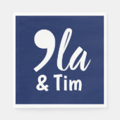 Comma Kamala und Tim 2024 Serviette (Vorderseite)