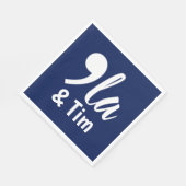 Comma Kamala und Tim 2024 Serviette (Ecke)