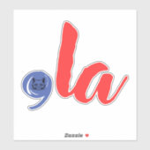 Comma La 2024 for President Election 2024 Funny Aufkleber (Blatt)