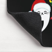 Comma La 2024 Funny Christmas Cat Lady Cat Xmas Mousepad (Ecke)