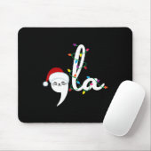 Comma La 2024 Funny Christmas Cat Lady Cat Xmas Mousepad (Mit Mouse)