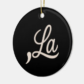 Comma La 2024 für die Präsidentschaftswahl Funny K Keramik Ornament (Links)