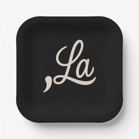 Comma La 2024 für die Präsidentschaftswahl Funny K Pappteller (Vorderseite)