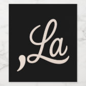 Comma La 2024 für die Präsidentschaftswahl Funny K Weinetikett (Einzelnes Label)