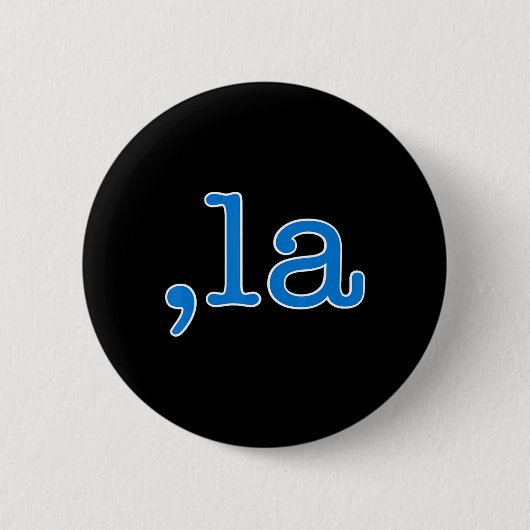 Comma La Blue Comma La - Kamala Harris 2024 Us Button (Vorderseite)
