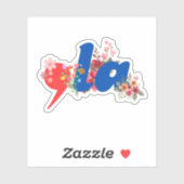 Comma la Blume Aufkleber (Blatt)