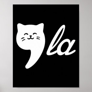 Comma La Cat Ladys for Kamala Harris Kinder Mädche Poster