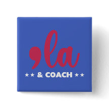 Comma la & Coach Kamala Harris Blue